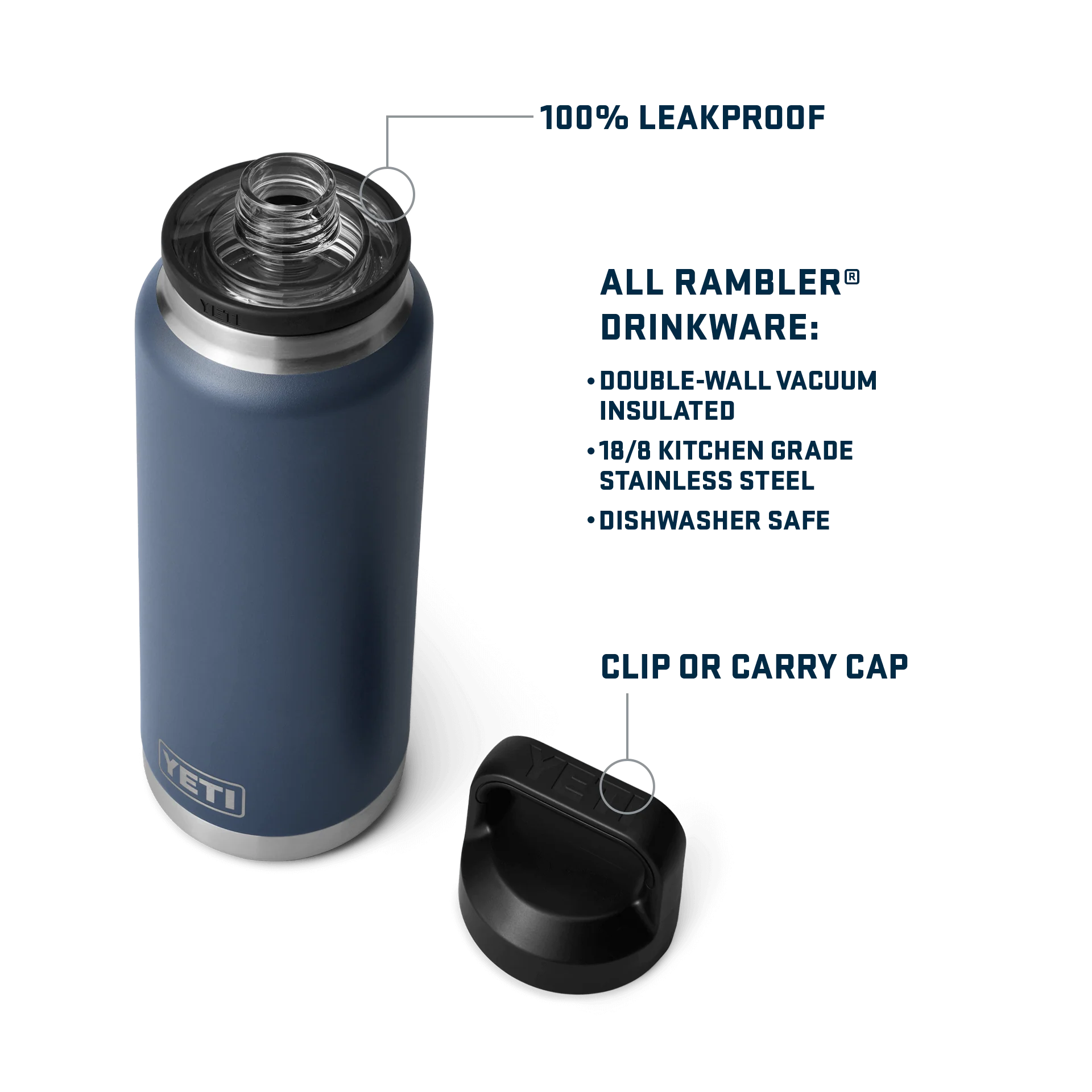 Rambler® 36 oz (1 L) Bottle With Chug Cap - Image 158