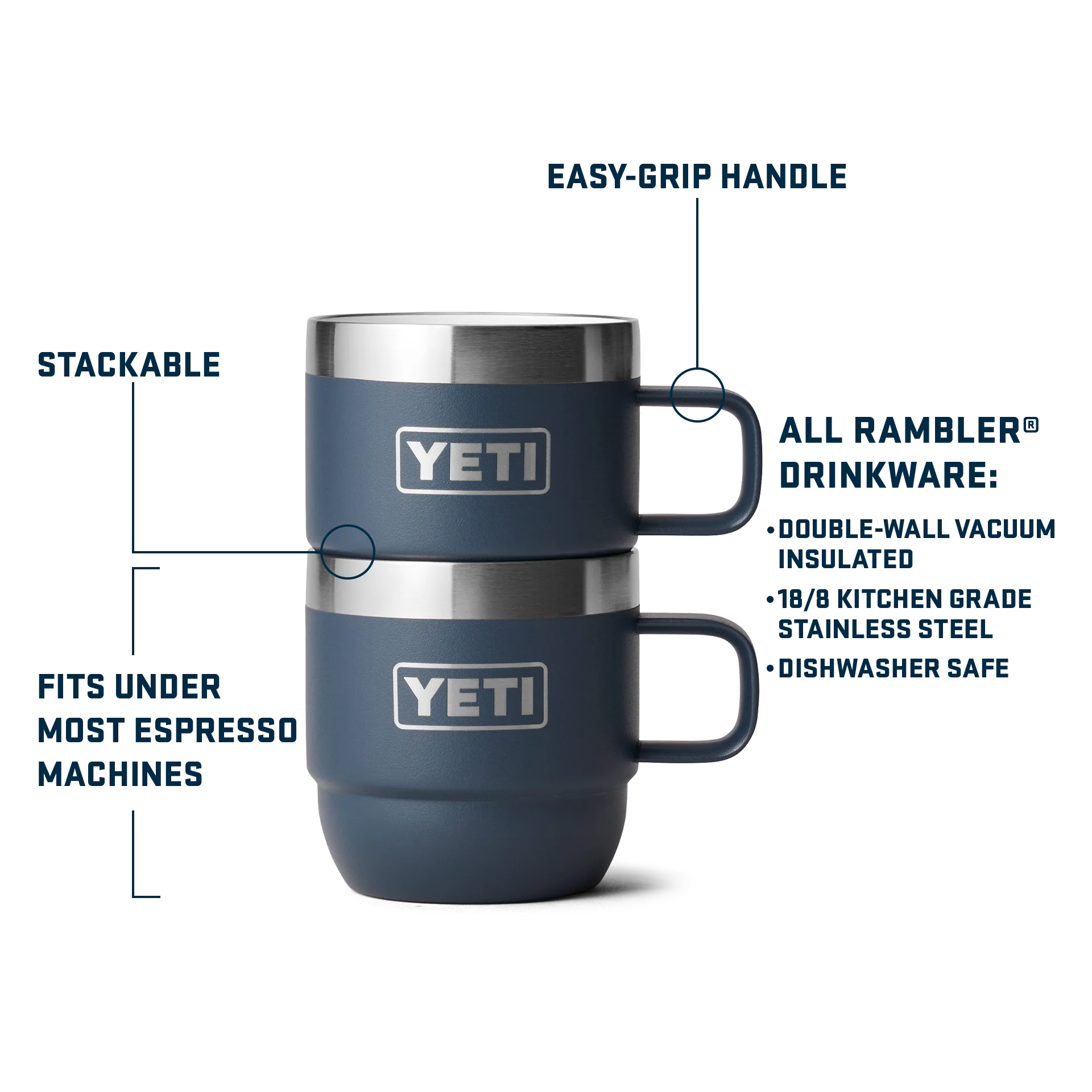Rambler® 6 oz (177 ml) Stackable Mugs - Image 79