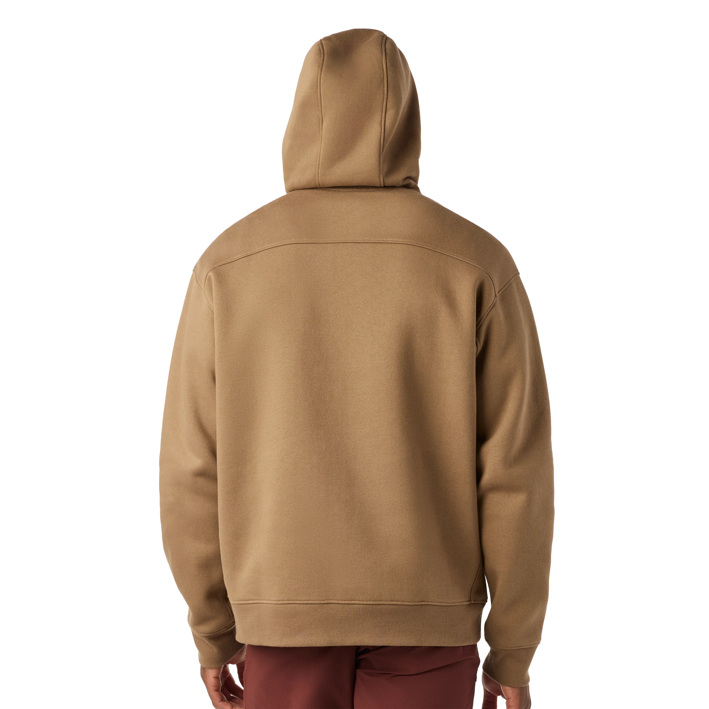 Built For The Wild Badge Fleece Hoodie Brush Brown - Image 5