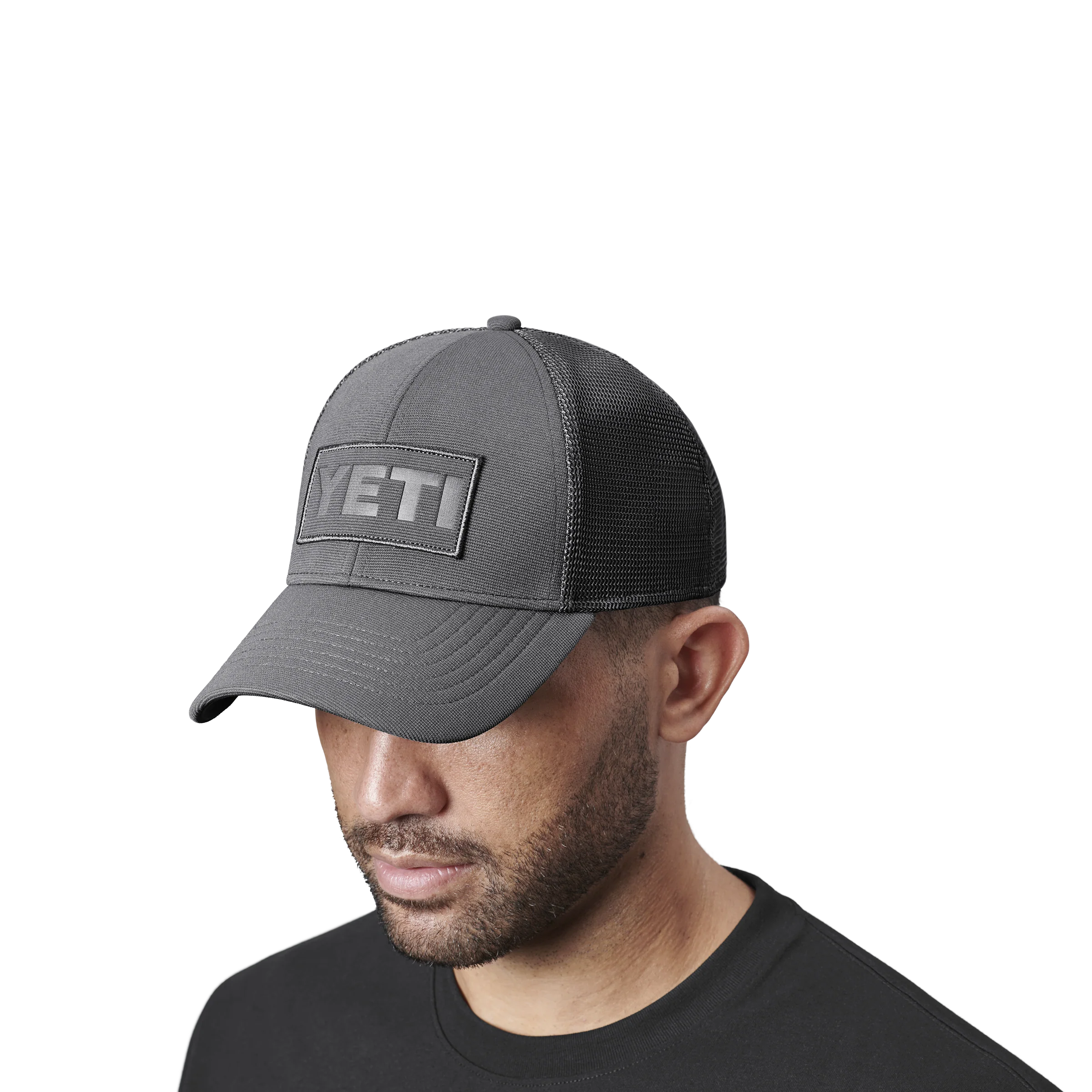 Core Patch Trucker Hat Grey on Grey - Image 4