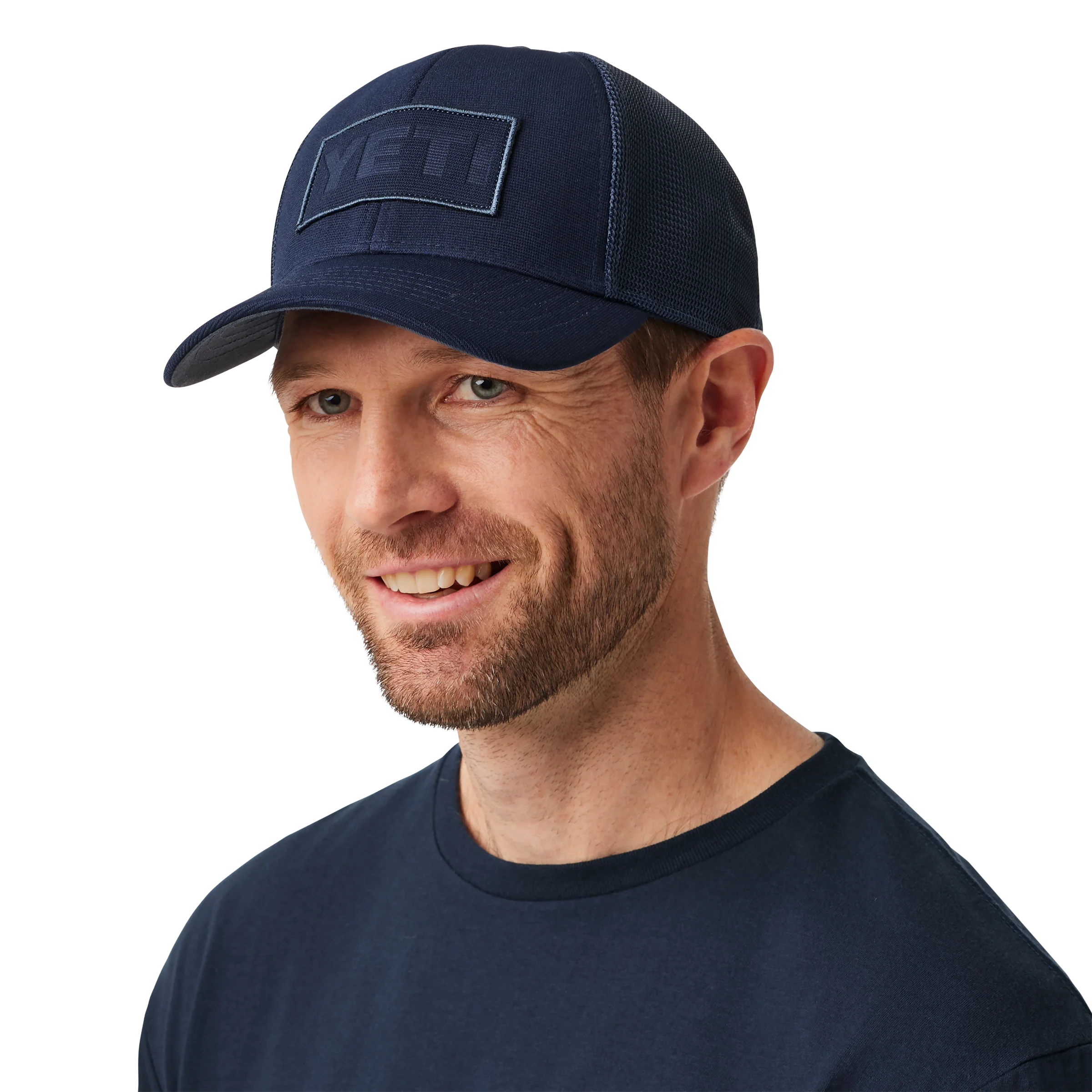 Core Patch Trucker Hat Navy on Navy - Image 7
