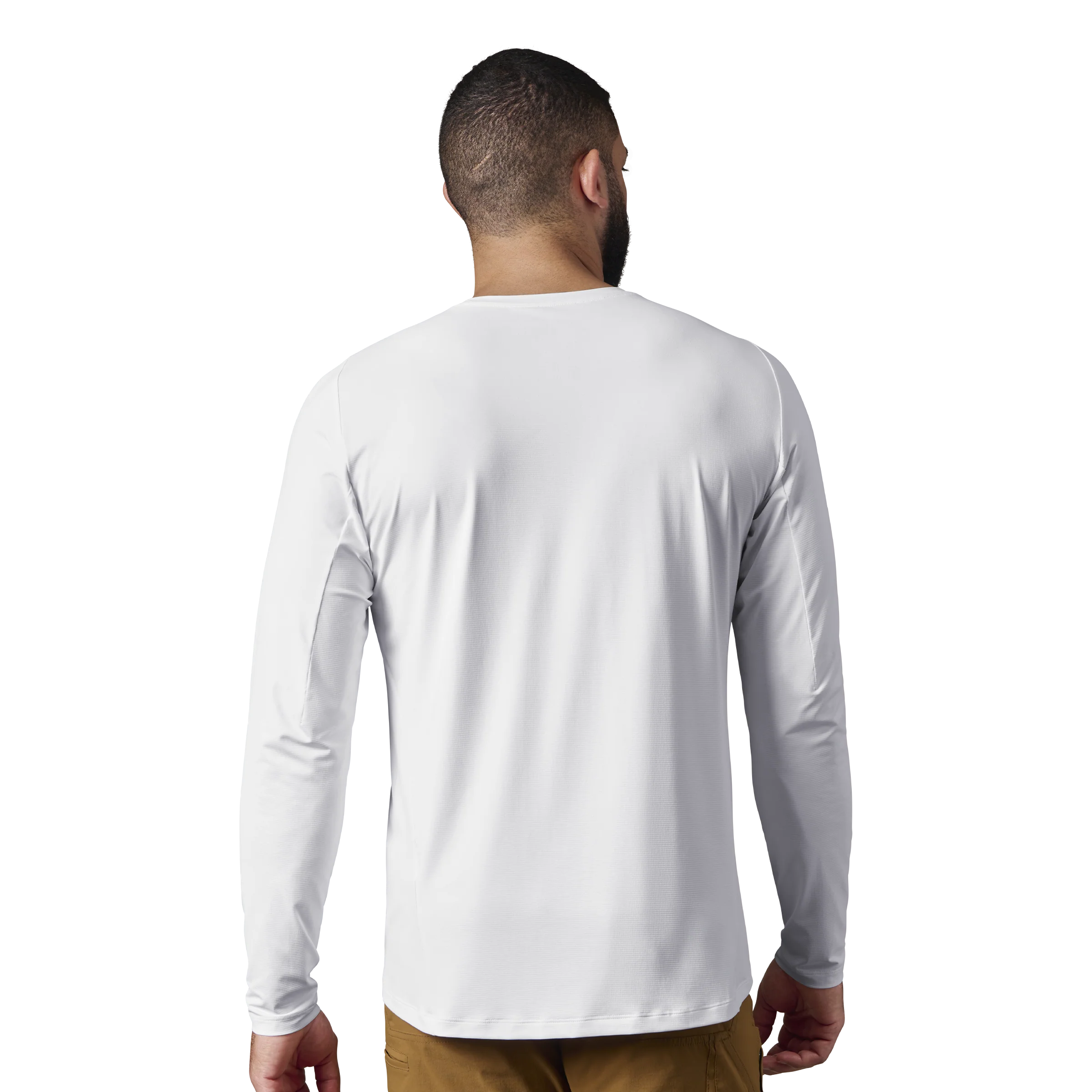 Men's Crewneck Ultra Lightweight Sunshirt White - Image 3