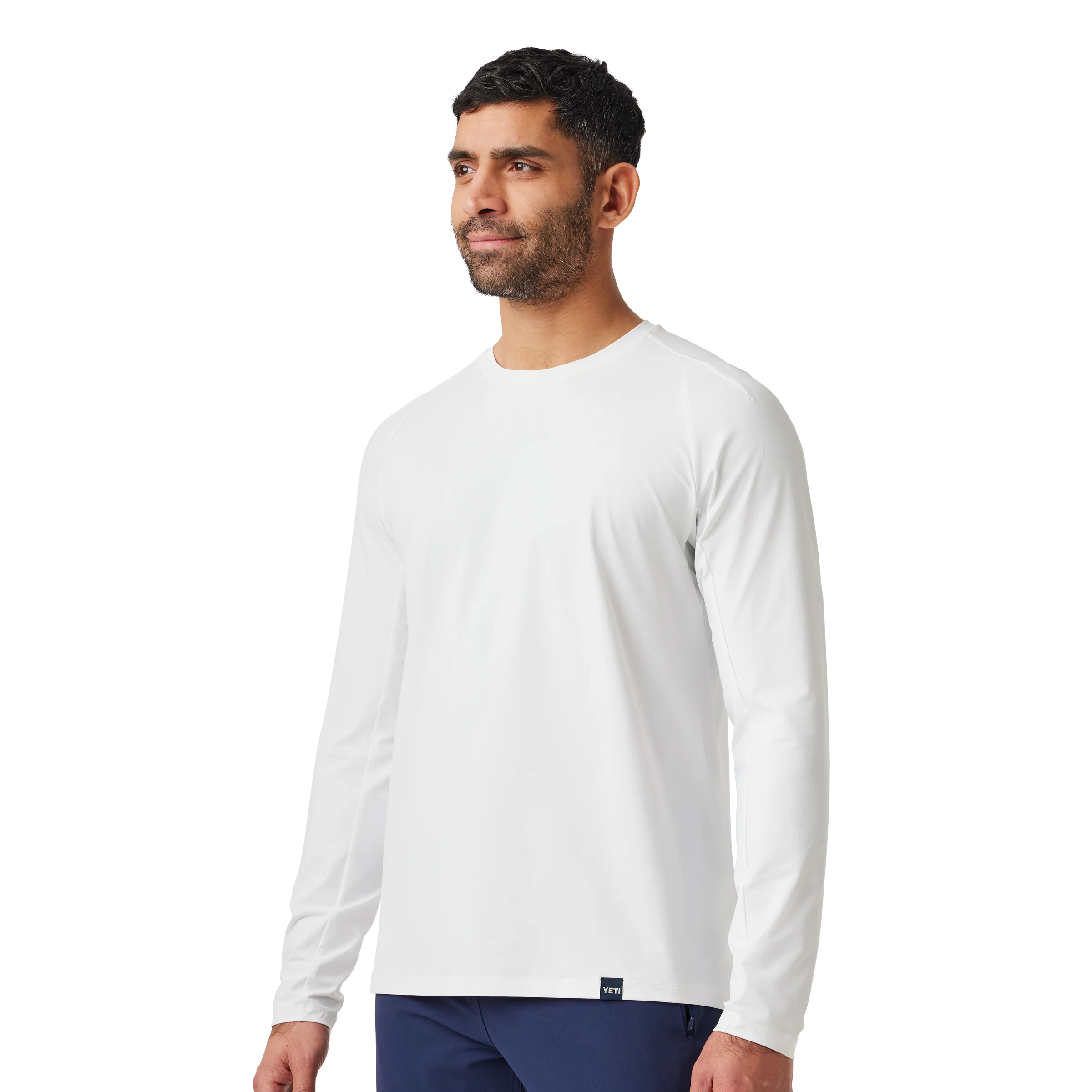 Men's Crewneck Ultra Lightweight Sunshirt White - Image 4
