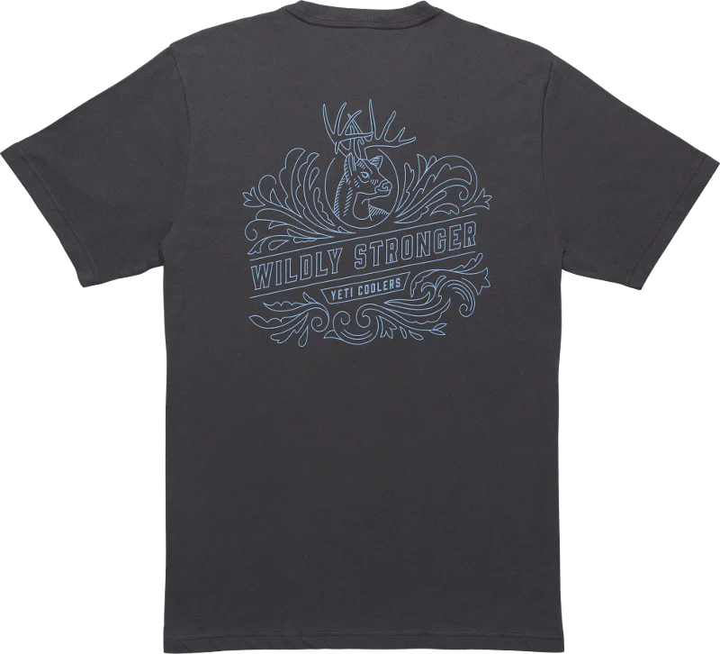 YETI® Engraved Charcoal T-Shirt - Image 2