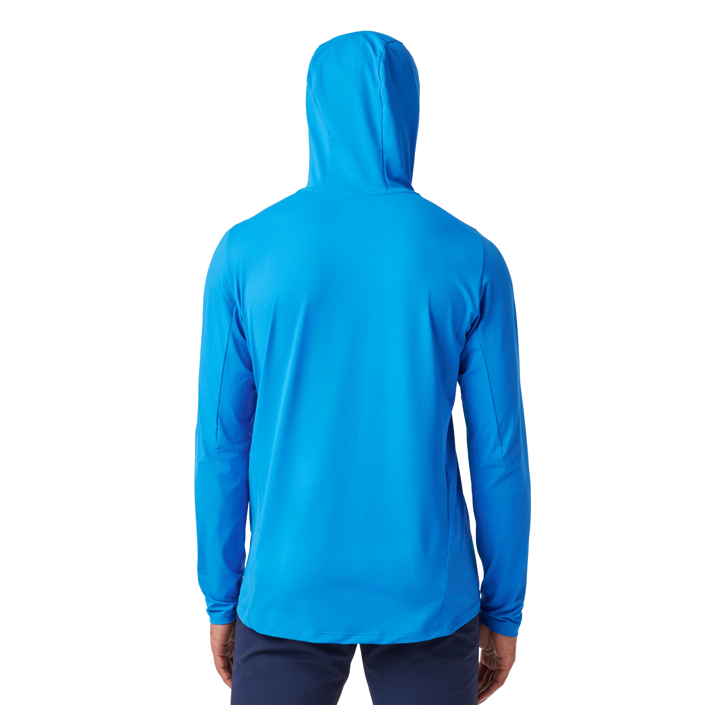 Men's Hooded Ultra Lightweight Sunshirt Blue - Image 5