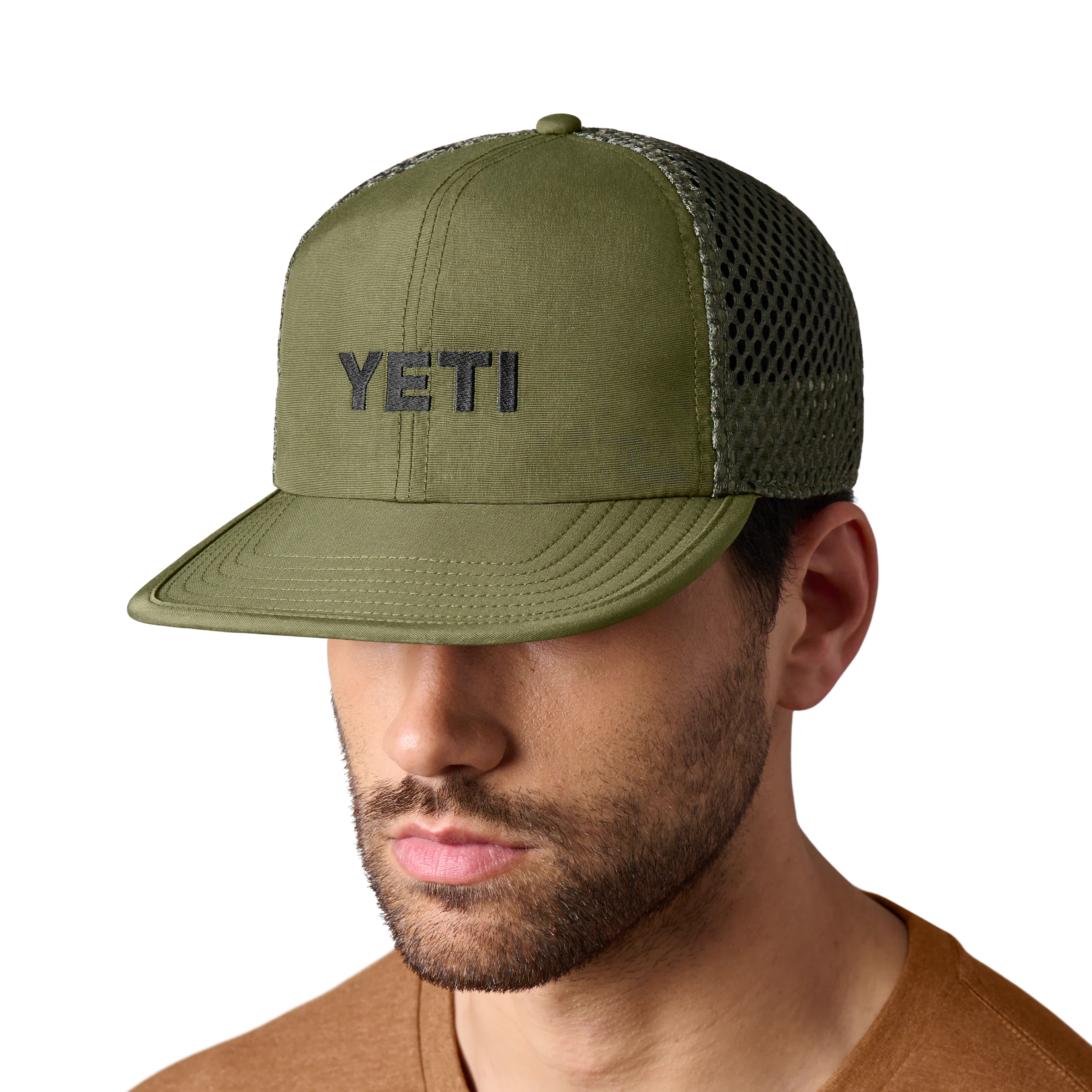 Logo Performance Hat Olive - Image 4