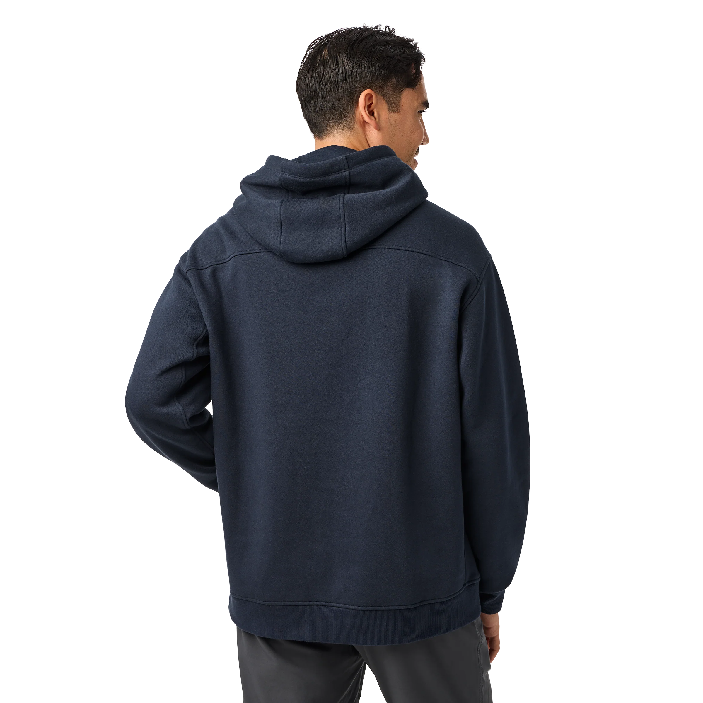 YETI® Logo Built for the Wild Fleece Hoodie Navy - Image 7