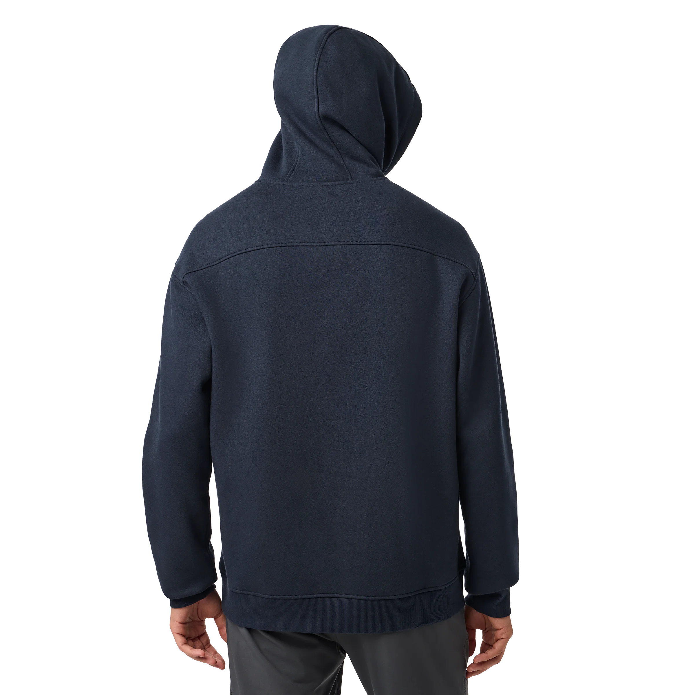 YETI® Logo Built for the Wild Fleece Hoodie Navy - Image 8