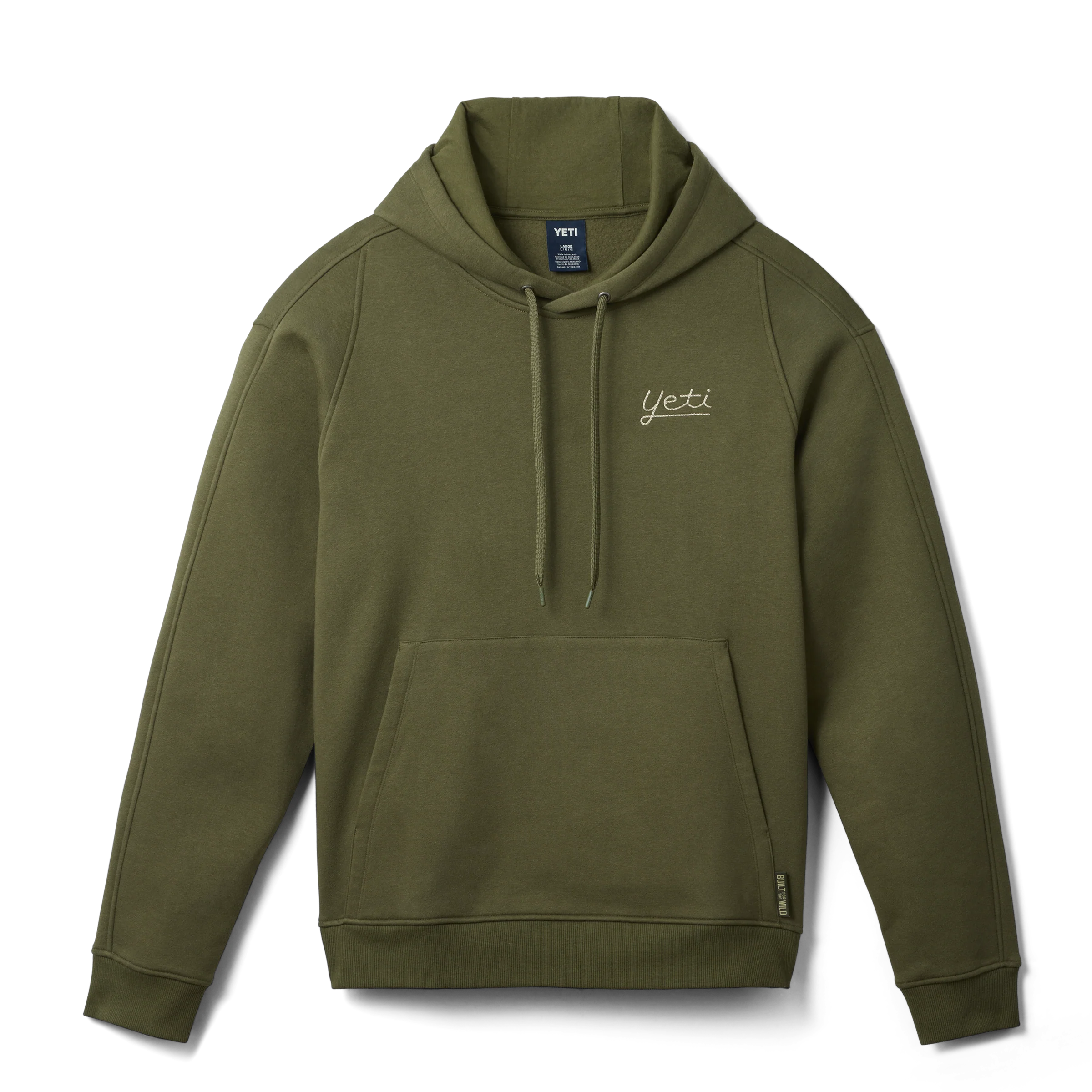 YETI® Script Built for the Wild Fleece Hoodie Olive