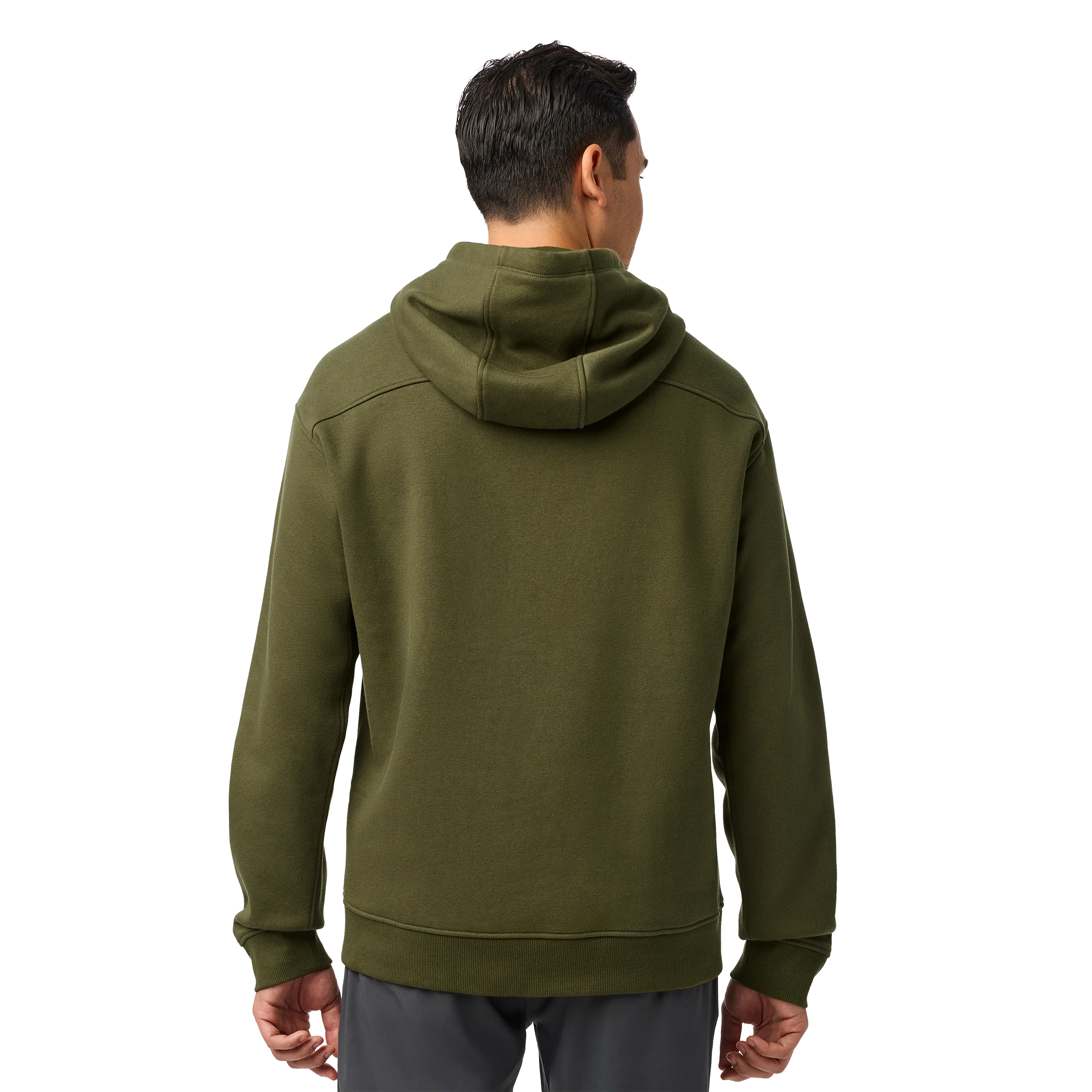 YETI® Script Built for the Wild Fleece Hoodie Olive - Image 6