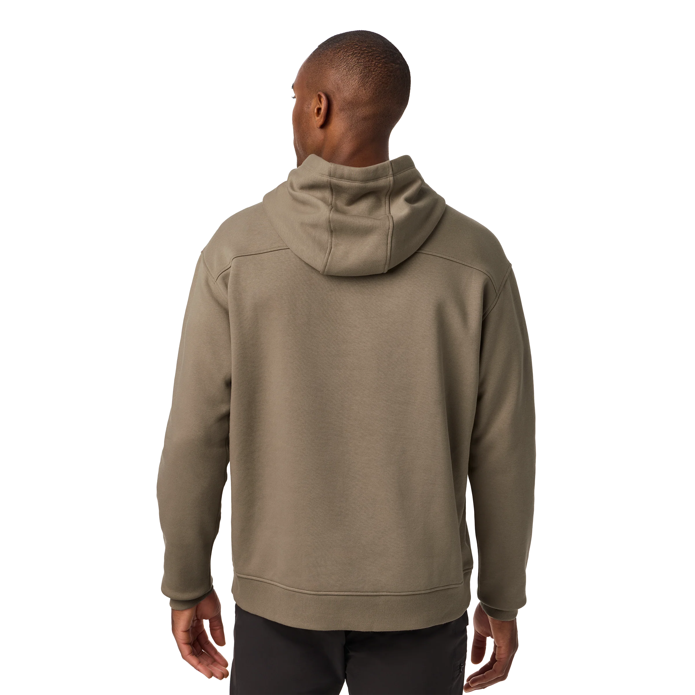 YETI® Logo Built for the Wild Fleece Hoodie Taupe - Image 7