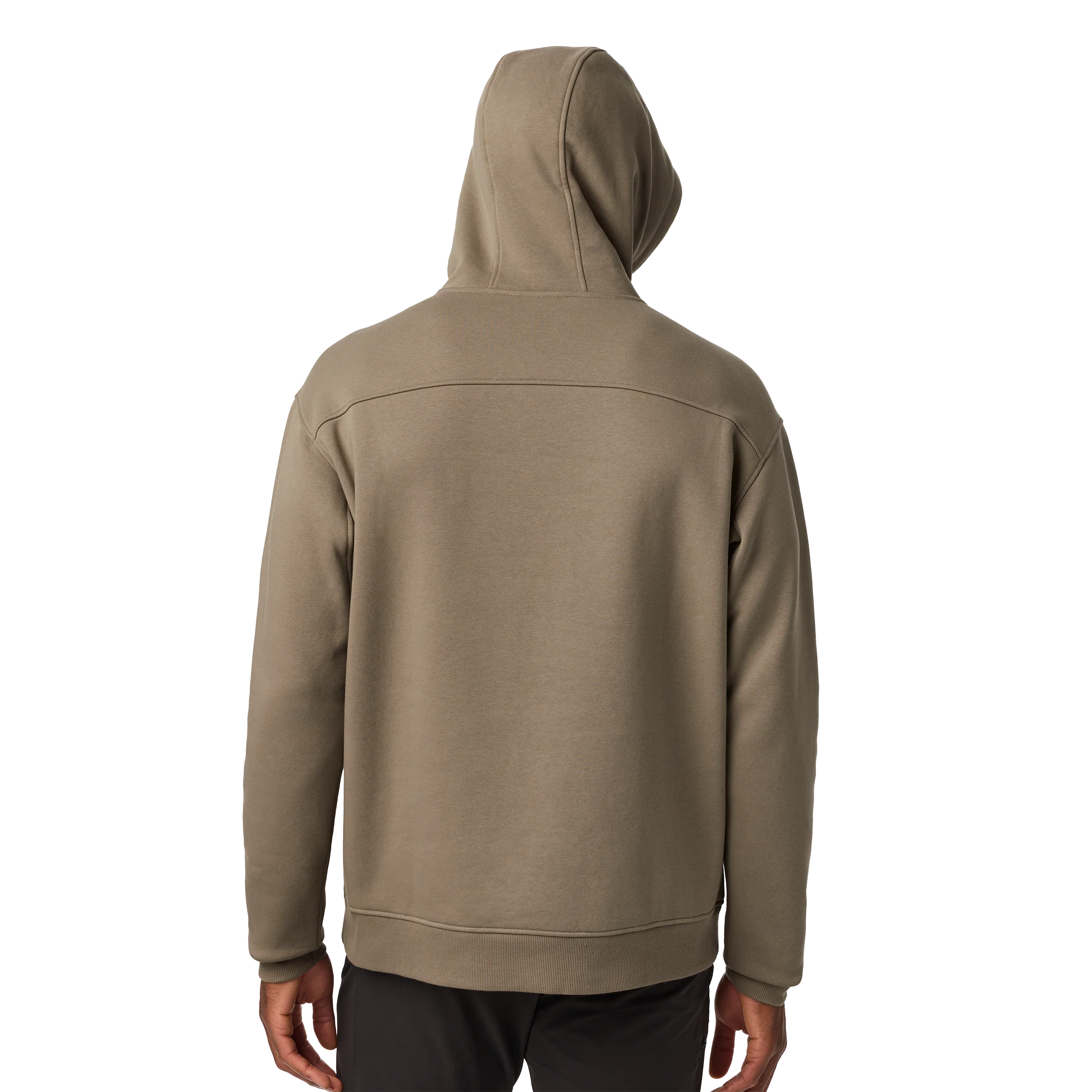 YETI® Logo Built for the Wild Fleece Hoodie Taupe - Image 8
