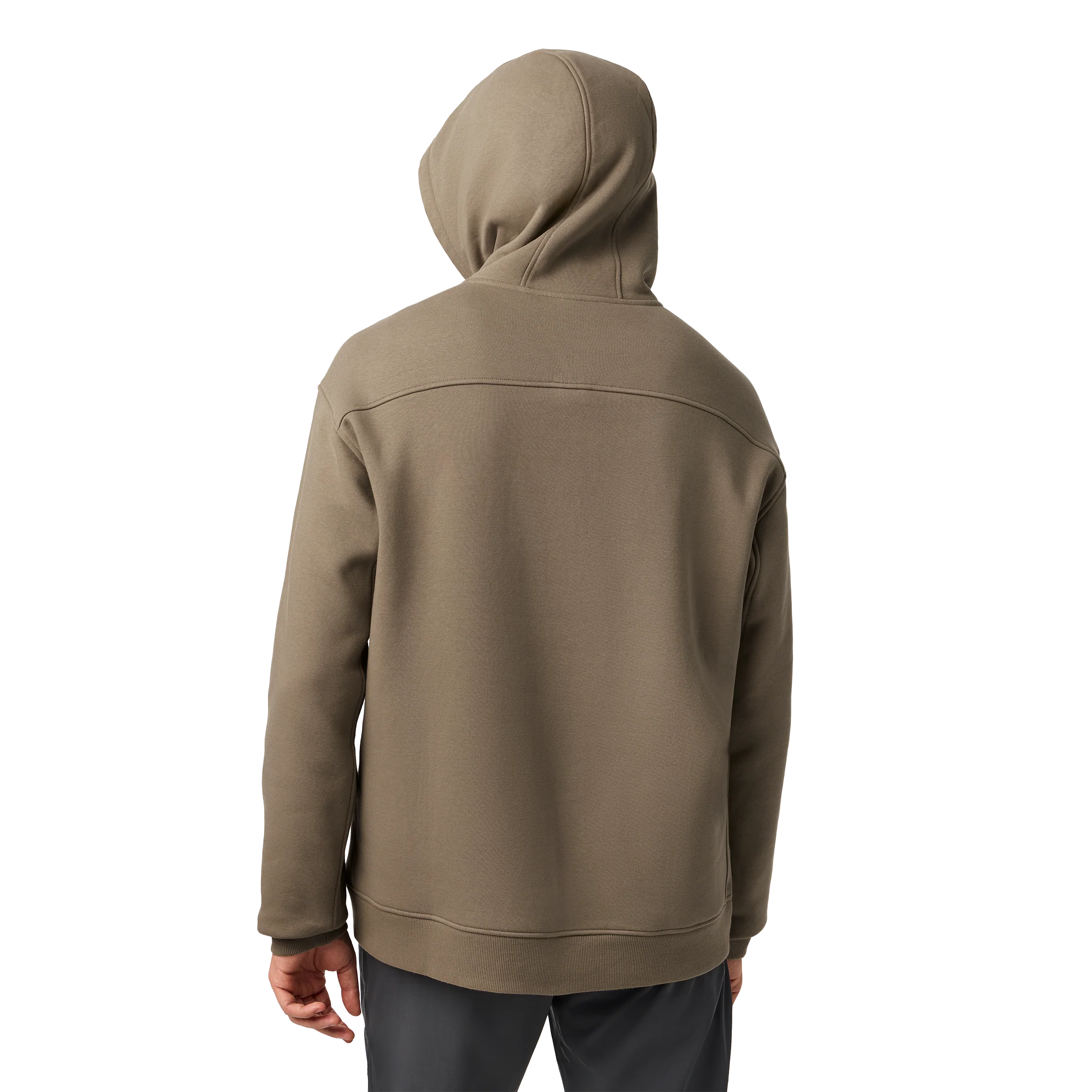 YETI® Wetlands Logo Badge Fleece Hoodie Taupe - Image 7