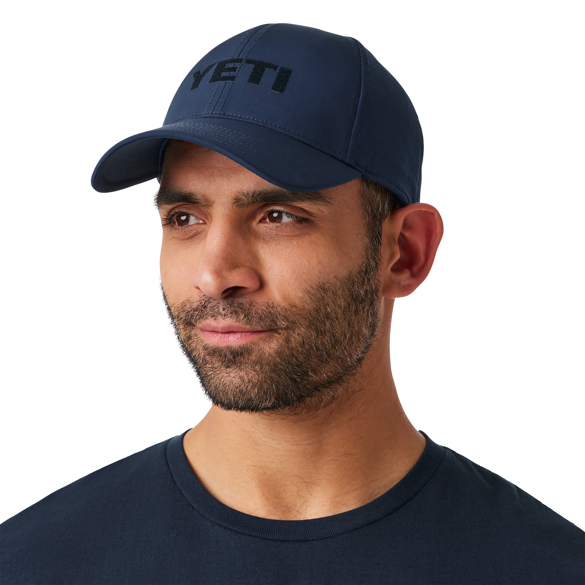 YETI® Logo Structured Perform Hat Navy - Image 4