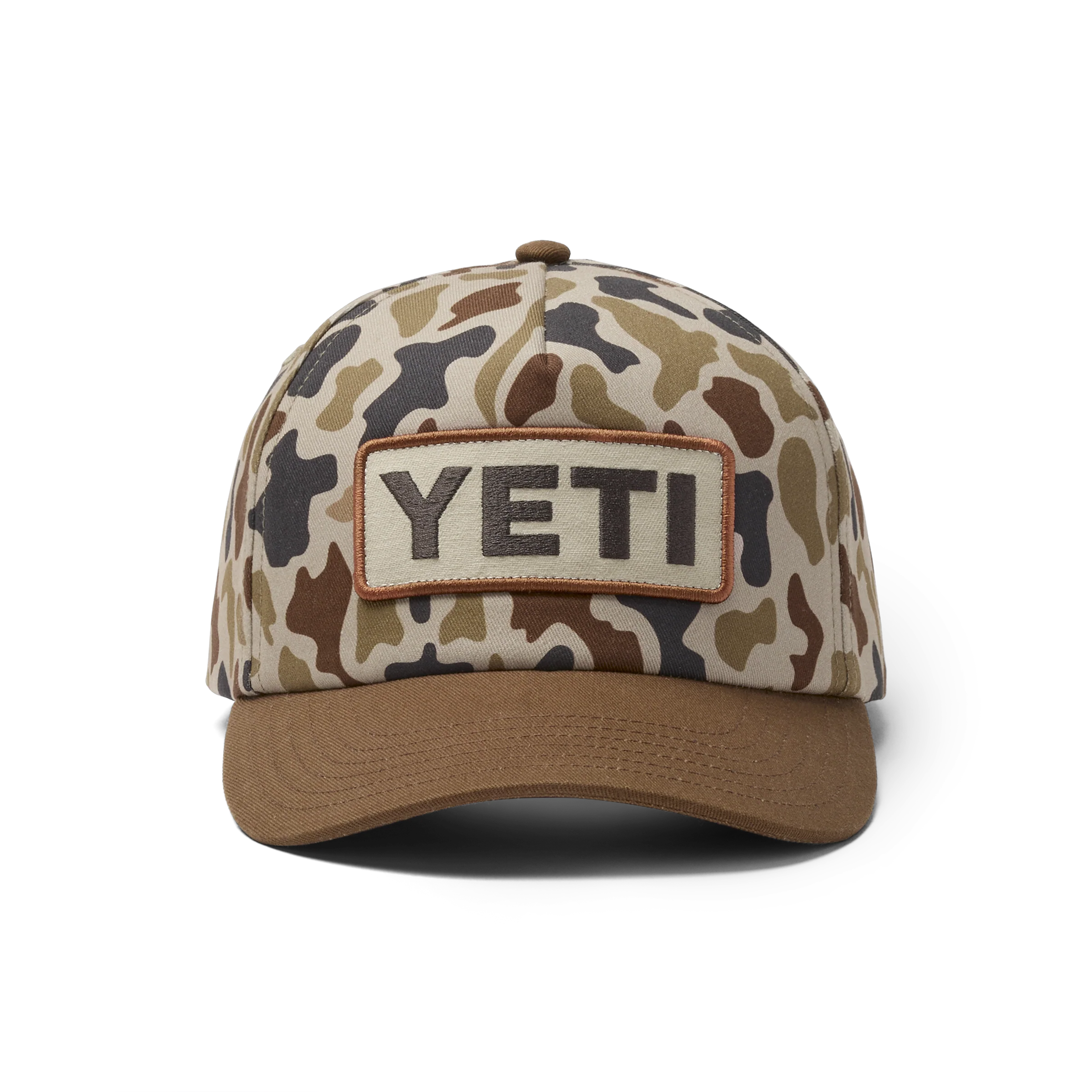 YETI® Wetlands Camo Logo Badge Mid Pro Flat Brim hat