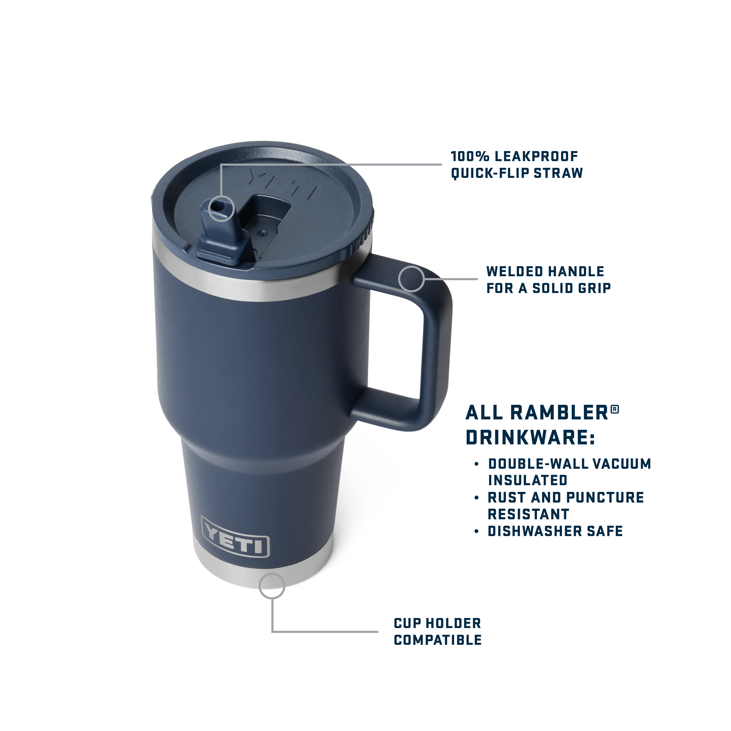 Rambler® 30 oz (887 ml) Travel Straw Mug - Image 29