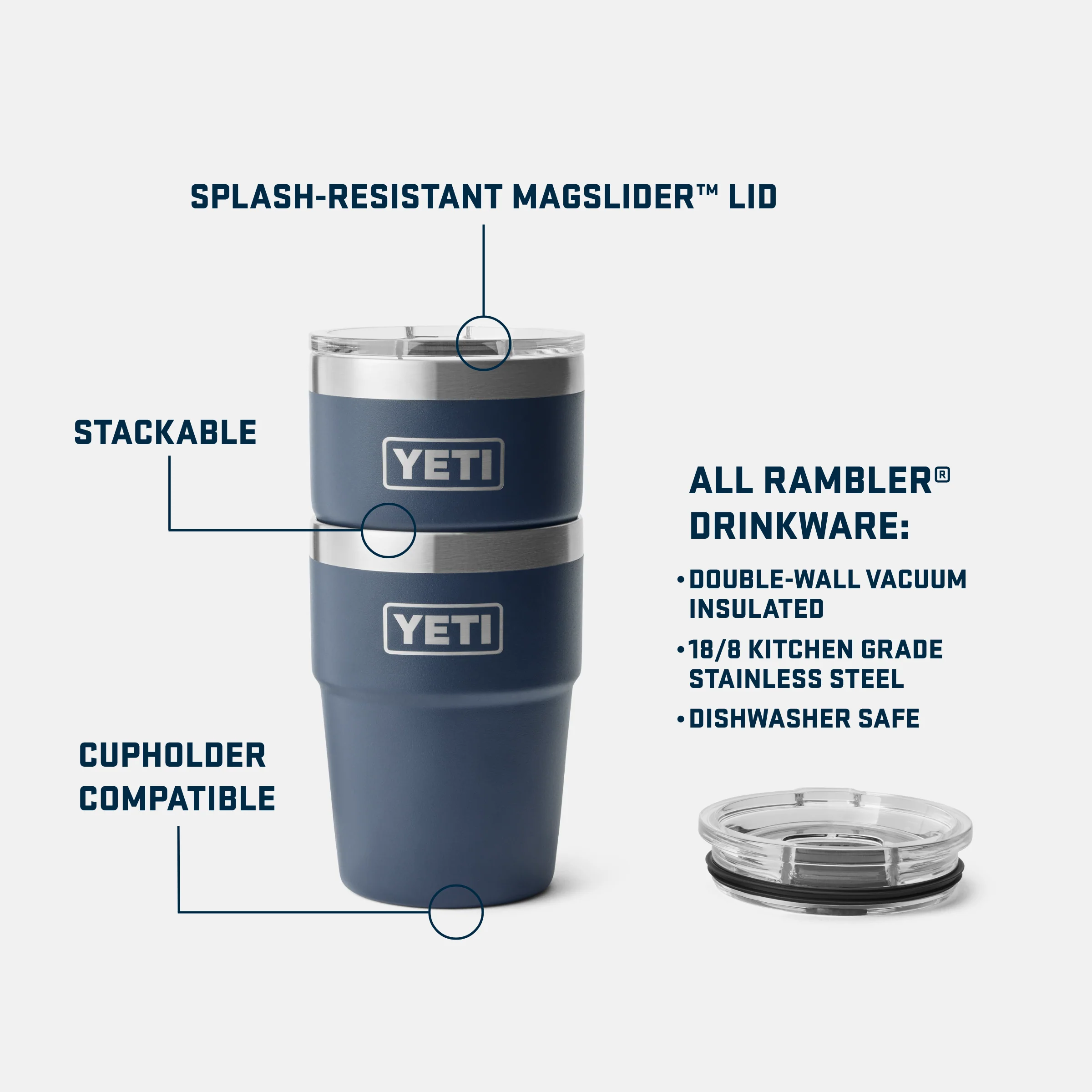 Rambler® 16 oz (473 ml) Stackable Cup - Image 170
