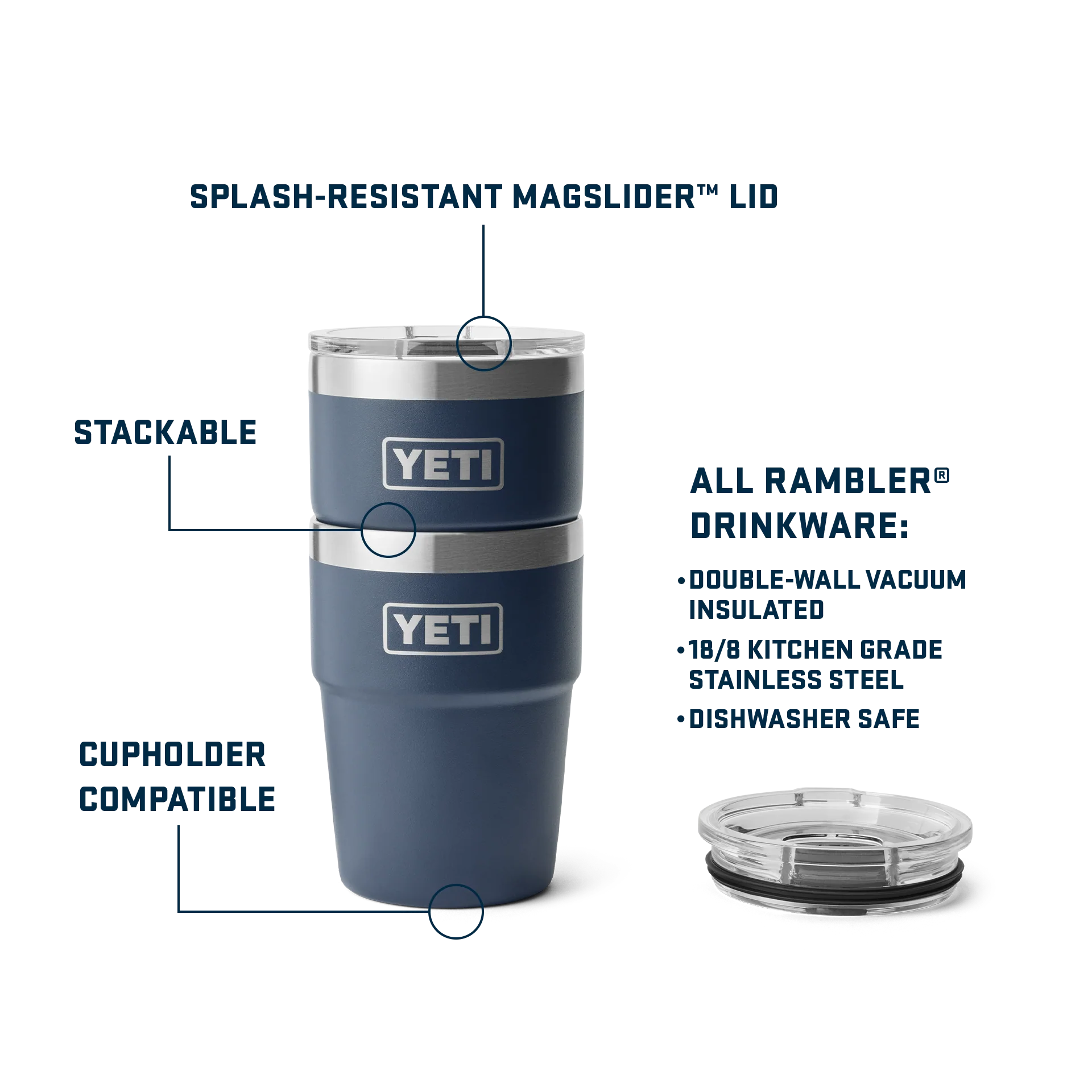 Rambler® 16 oz (473 ml) Stackable Cup - Image 47