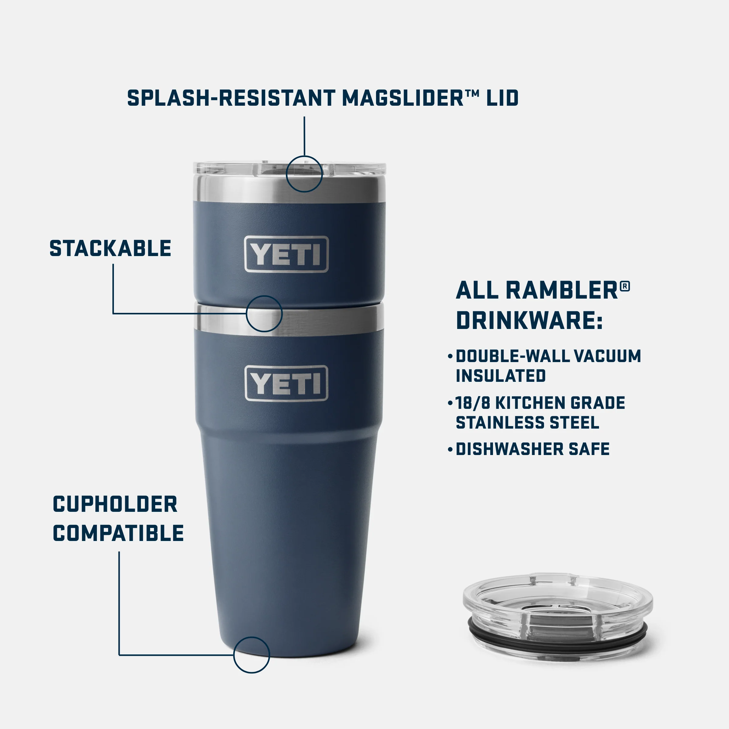 Rambler® 20 oz (591 ml) Stackable Cup - Image 138