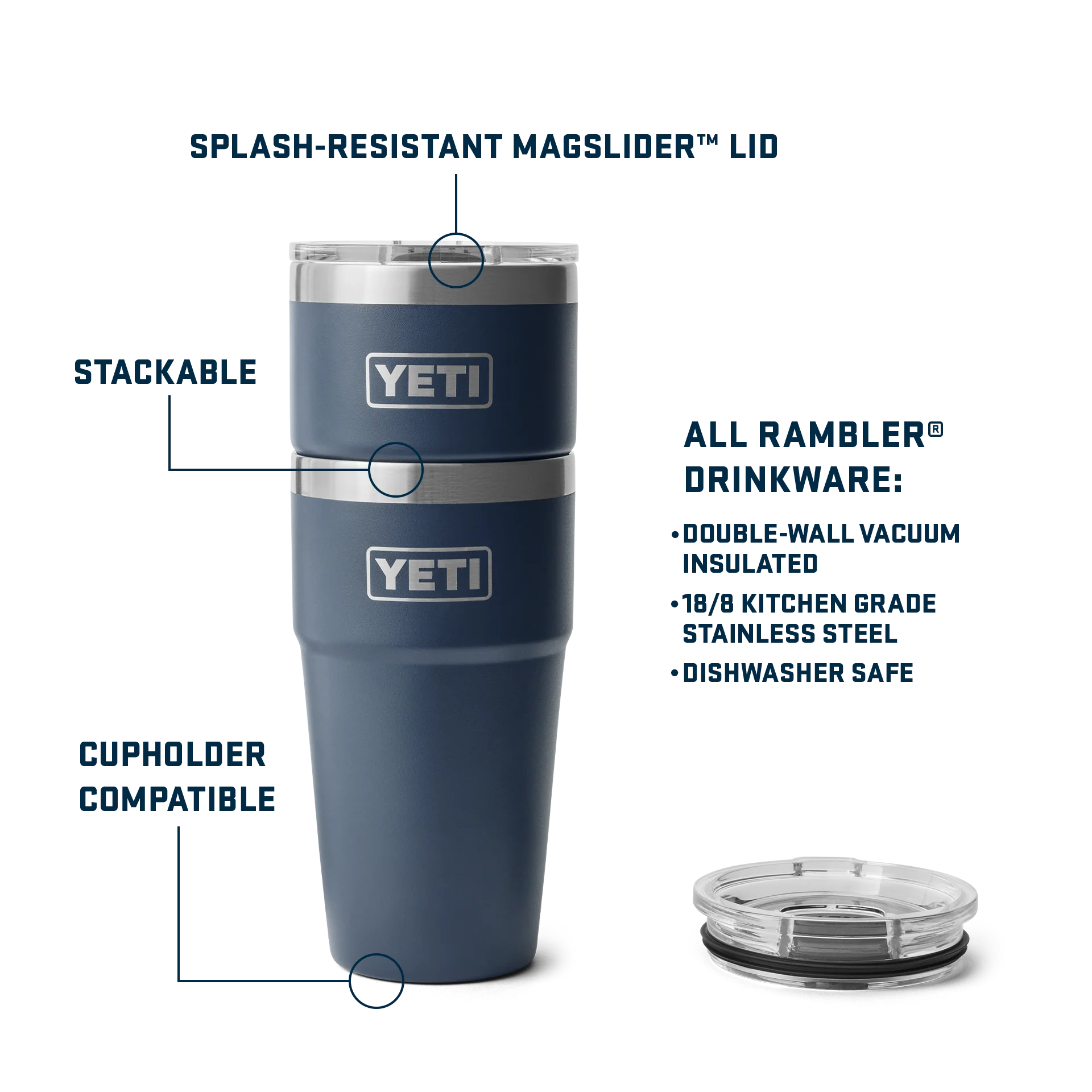 Rambler® 20 oz (591 ml) Stackable Cup - Image 5