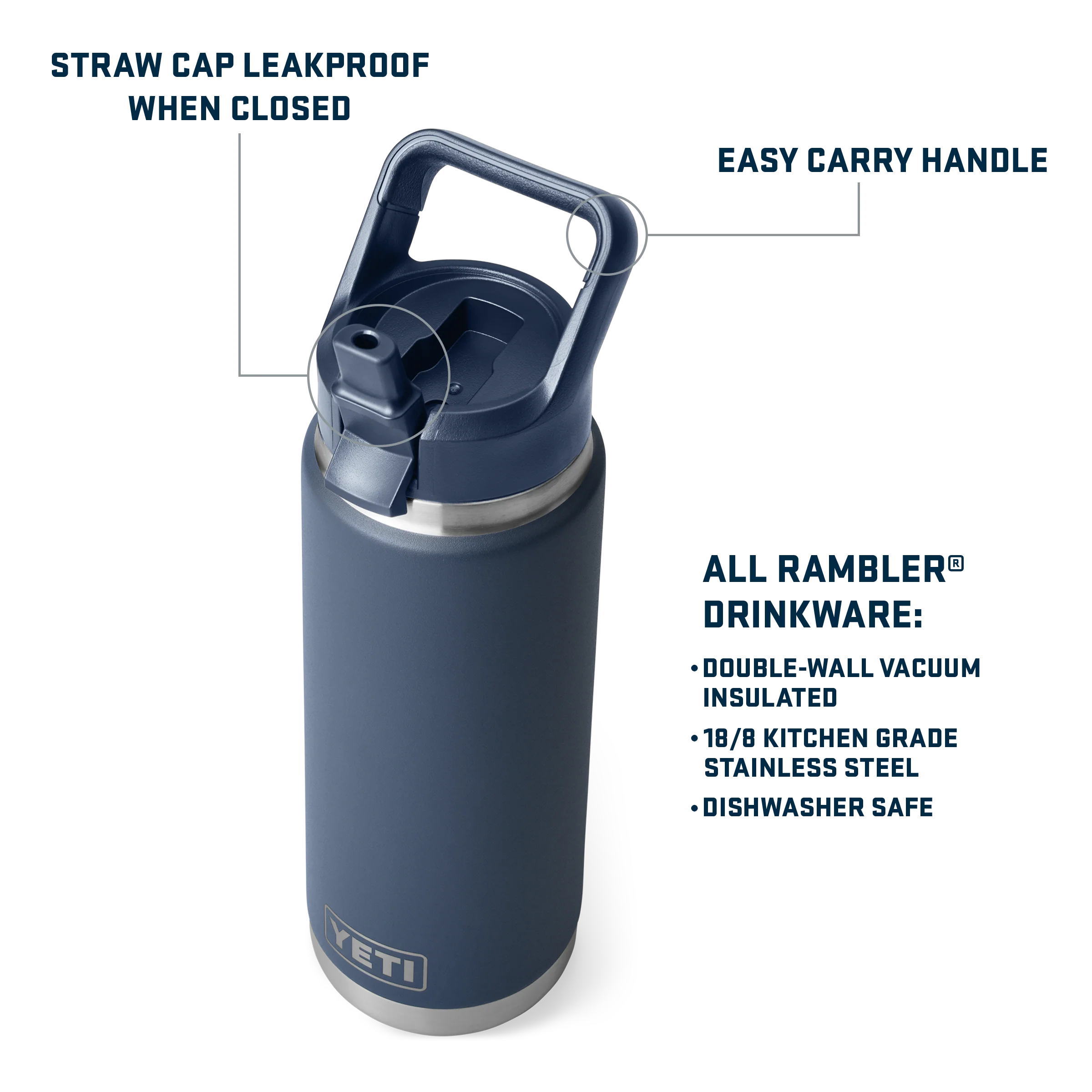 Rambler® 26 oz (769 ml) Straw Bottle - Image 95