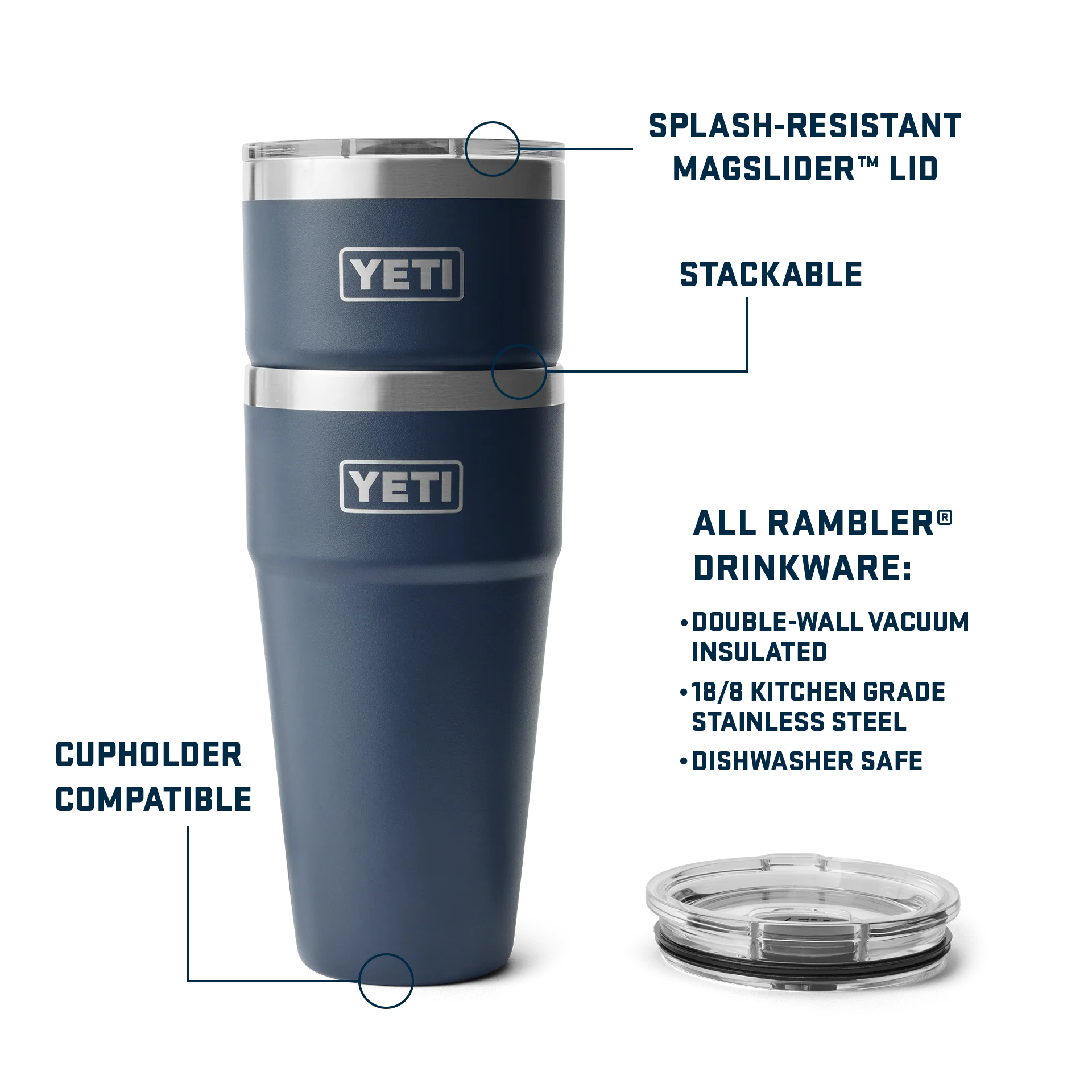 Rambler® 30 oz (887 ml) Stackable Cup - Image 17