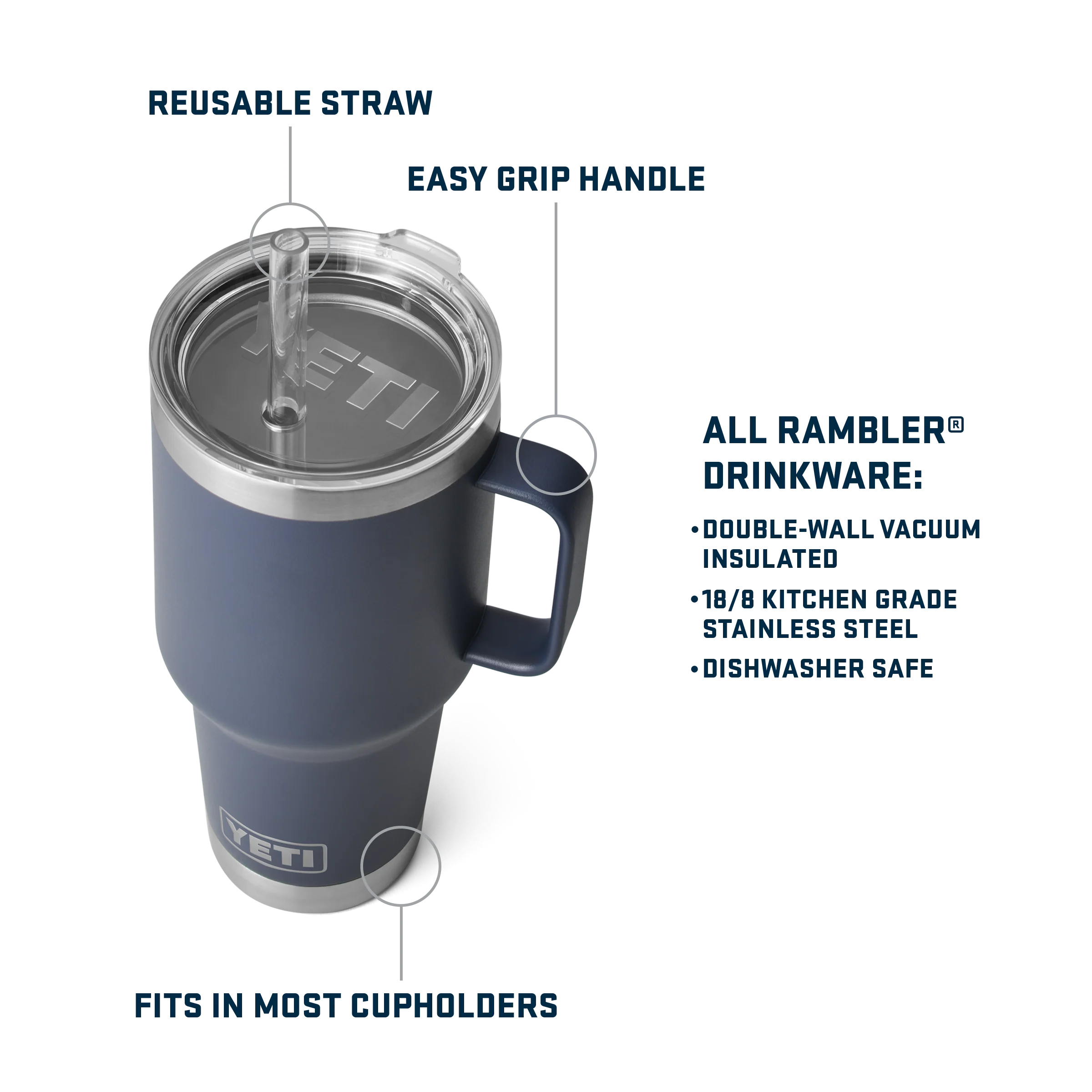 Rambler® 35 oz (1 L) Straw Mug - Image 41