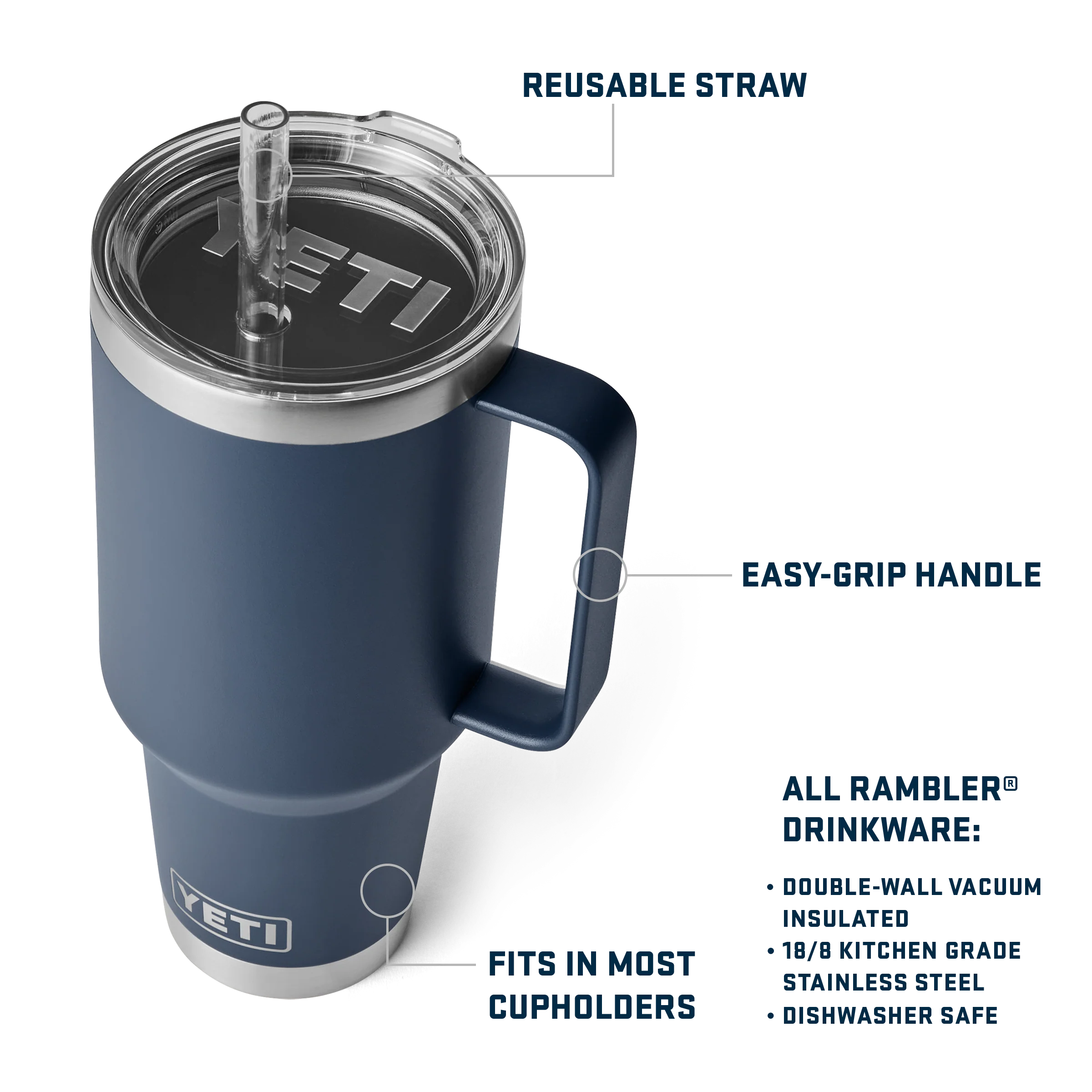 Rambler® 42 oz (1.2 L) Straw Mug - Image 41