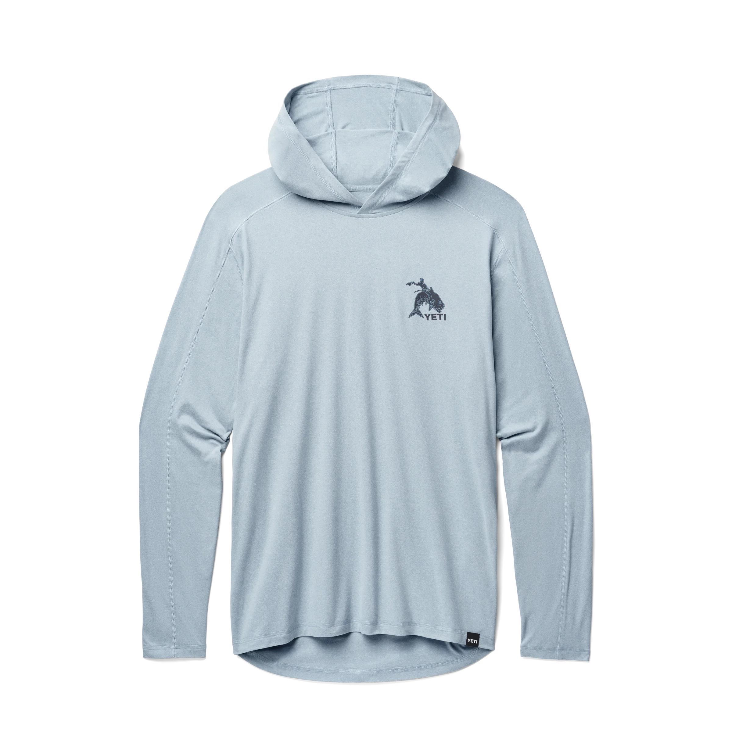 Tarpon Cowboy Long Sleeve Pullover Heather Light Blue