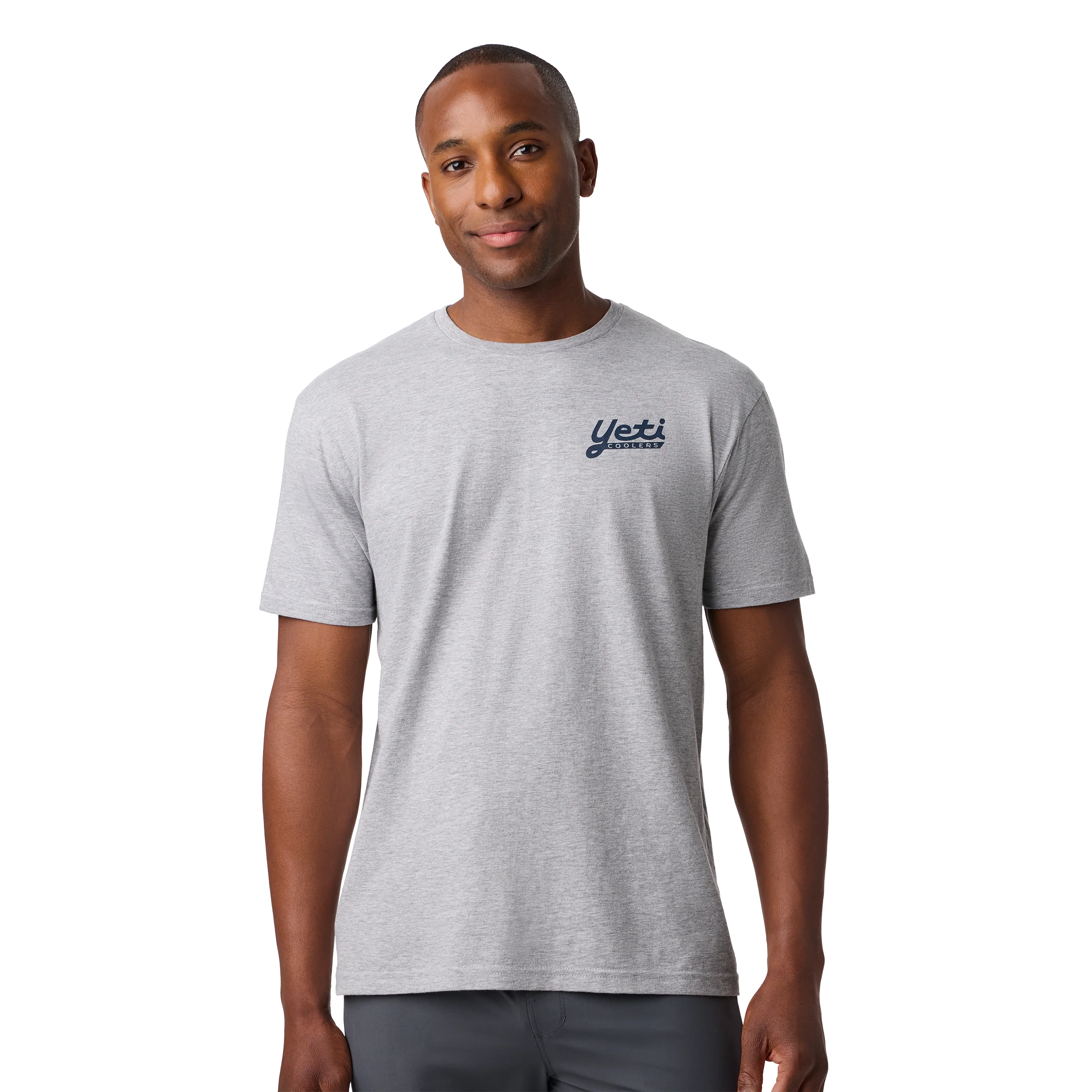 YETI Coolers® Wildly Stronger Short Sleeve T-Shirt Heather Grey - Image 3